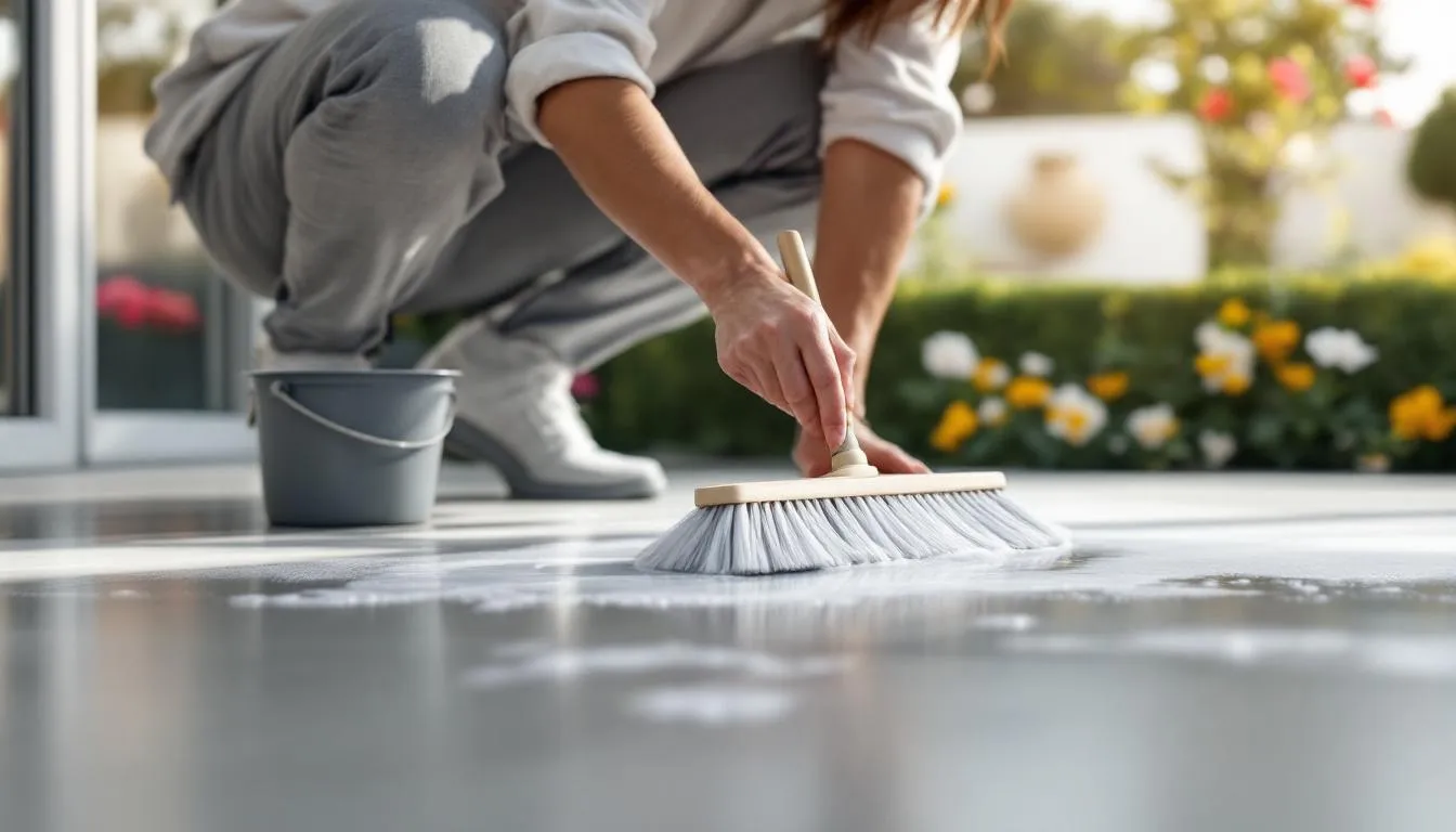 Comment nettoyer une terrasse en béton lissé pour un sol propre et net