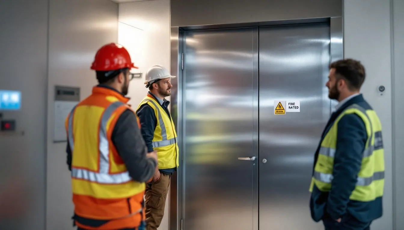 Porte coupe feu résistante pour sécurité et protection incendie