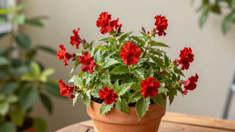 Découvrez la plante goutte de sang, une fleur éclatante et plante d'intérieur