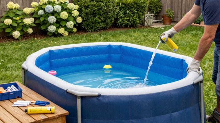 Utilisation de la mousse expansive pour réparer un boudin de piscine efficacement