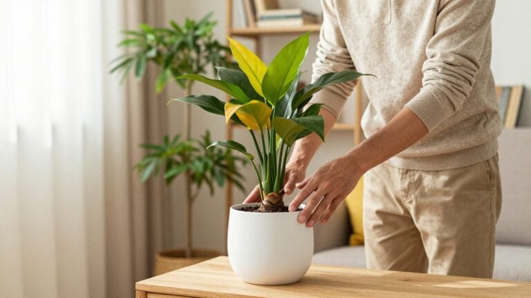 Tronc mou du pachira montrant un signe d'affaiblissement de la plante