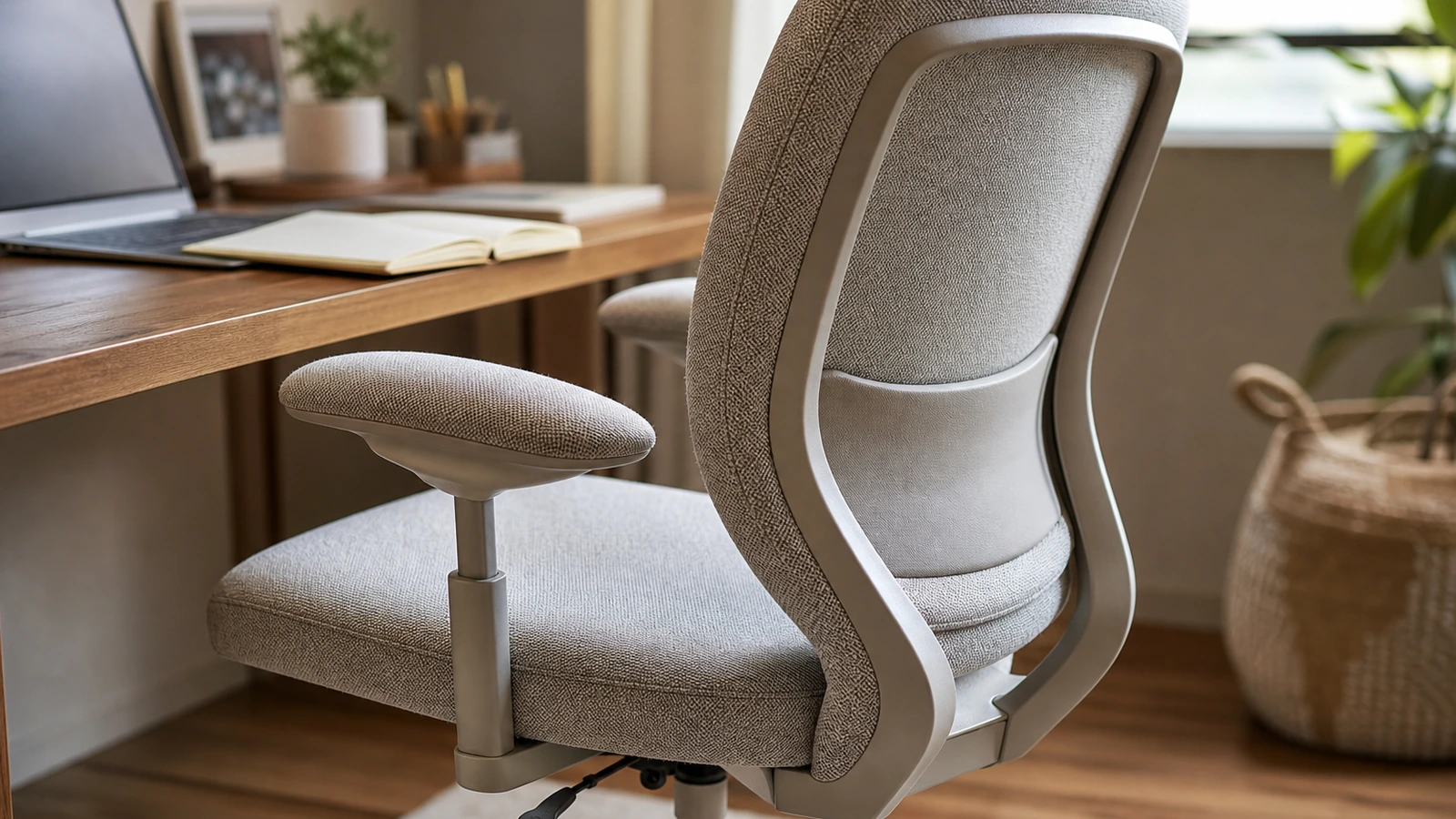 Réglages ergonomiques d’une chaise de bureau à domicile