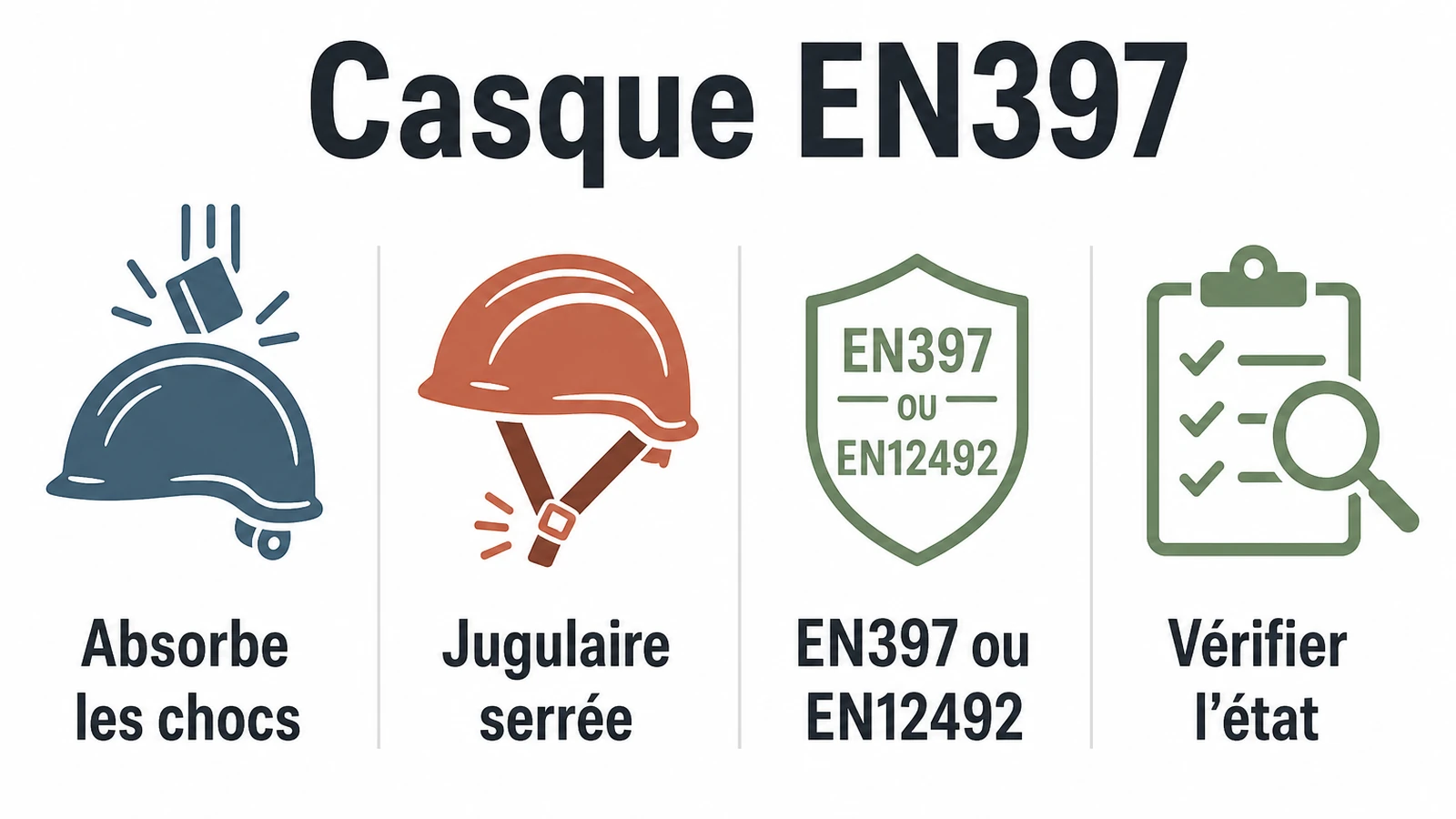 infographie sur Casque de chantier EN397 : comment choisir le bon modèle ?